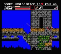 une photo d'Ã©cran de Vampire Killer sur MSX